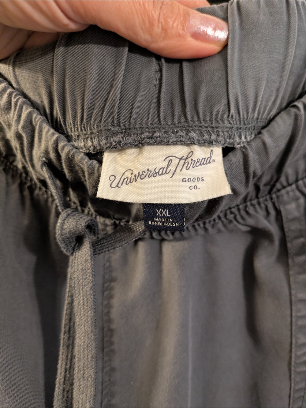 Universal Thread Charcoal Drawstring Pants - Picture 6 of 7